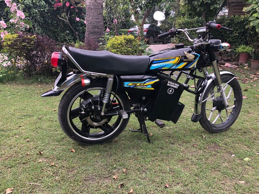 Honda CG125 after EV conversion